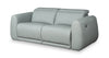 Gianna 76" Genuine Leather Power Reclining Sofa with Power Headrests and USB Ports - Spa Blue | Sofa à inclinaison électrique Gianna de 76 po en cuir véritable avec appuie-têtes électriques et ports USB - bleu spa