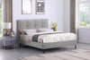 Amos Upholstered Headboard in Grey Fabric, Tufted - Full Size | Tête de lit rembourrée Amos en tissu gris capitonné - format lit double