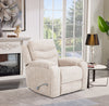 Hudson 40" Chenille Fabric Glider Reclining Chair with Dual Cupholders - Taupe | Fauteuil coulissant inclinable Hudson de 40 po en tissu de chenille avec 2 porte-gobelets - taupe
