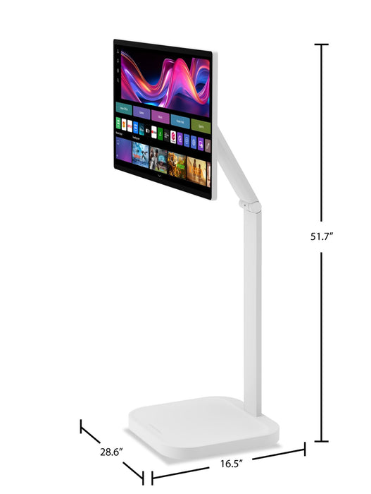 LG 32\" 4K UHD IPS Touchscreen Smart Monitor Swing with Rolling Stand (32U889SA-W.ACC)