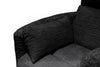 Remi 38" Fabric Swivel Glider Reclining Chair – Charcoal | Fauteuil pivotant, coulissant et inclinable Remi de 38 po en tissu - anthracite