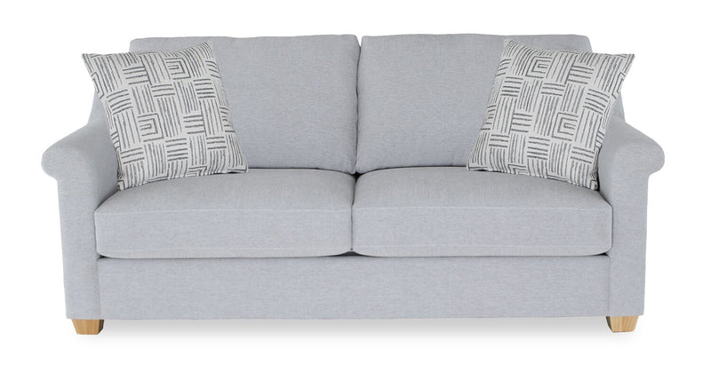Finesse 81\" Contemporary Chenille Fabric Sofa - Rain