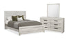 Aspen 5pc Bedroom Set with Bed, Dresser & Mirror, Grey - Queen Size | Ensemble de chambre à coucher Aspen 5 pièces avec lit, commode et miroir, gris - format grand lit