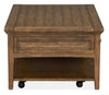 Hanson 50” Traditional Pine Coffee Table with Storage and Casters - Toasted Nutmeg | Table à café traditionnelle Hanson de 50 po en pin - muscade grillée