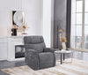 Claire 34" Chenille Fabric Power Lift Reclining Chair - Granite Grey | Fauteuil basculeur à inclinaison électrique Claire de 34 po en tissu de chenille - gris granite