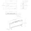 Mirage 36" Modern Electric Fireplace - Black | Foyer électrique moderne Mirage de 36 po - noir