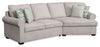 Scott Living Haven 2-Piece Right-Facing Chenille Fabric Cuddler Sectional - Grey | Sofa sectionnel enveloppant de droite Haven de Scott Living 2 pièces en tissu de chenille - gris