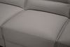 Citadel 2-Piece Left-Facing Top-Grain Genuine Leather Sectional with Wood Legs - Grey | Sofa sectionnel de gauche Citadel 2 pièces en cuir véritable de qualité supérieure avec pattes en bois - gris