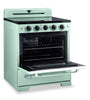Classic Retro by Unique 30" 3.9 Cu. Ft. Induction Range - Summer Mint Green - UNQ-30CR IC LG | Cuisinière à induction Classic Rétro par Unique de 30 po et de 3,9 pi3 - vert menthe estival - UNQ-30CR IC LG | UNQ30ICG