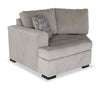 Made in Canada Legend 2-Piece Left-Facing Chenille Fabric Cuddler Sleeper Sectional - Platinum Beige | Sofa-lit sectionnel enveloppant de gauche Legend 2 pièces fabriqué au Canada en tissu de chenille - beige platine