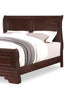 Marco Panel Bed with Headboard & Frame, Cherry Brown - Queen Size | Lit à panneaux Marco avec tête de lit et cadre de lit, brun cerisier - format grand lit