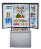GE 33" 17.5 Cu Ft. French-Door Counter-Depth Refrigerator – Stainless Steel - PYE18HYRCFS | Réfrigérateur GE de 17,5 pi³ et de 33 po de profondeur comptoir à portes françaises - acier inoxydable - PYE18HYRCFS