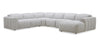 Presidio 6-Piece Right-Facing Power Reclining Sectional – Powder
