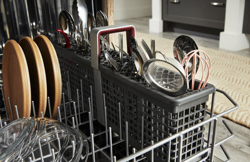 KitchenAid 24\" 44 dBA Dishwasher with 360° Max Jets™ Third Rack – PrintShield Stainless - KDPS724SPS