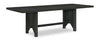 Emery 5pc Dining Set with Table & 4 Chairs, Wood, 72-96"W Extension - Black & Charcoal | Ensemble de salle à manger Emery 5 pièces en bois avec table, rallonge, 72 po à 96 po (L) et 4 chaises - noir et anthracite