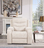 Hudson 40" Chenille Fabric Glider Reclining Chair with Dual Cupholders - Taupe | Fauteuil coulissant inclinable Hudson de 40 po en tissu de chenille avec 2 porte-gobelets - taupe