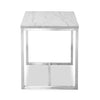 Sampson 20" Modern Marble End Table - White | Table de bout moderne Sampson en marbre de 20 po - blanc