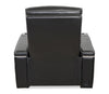 Elite 38" Genuine Leather Massage Power Reclining Chair with Immersive Audio and Power Headrest - Black | Fauteuil de massage à inclinaison électrique Elite de 38 po en cuir véritable avec son immersif et appuie-tête électrique - noir