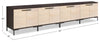 Sonora 4-piece TV Stand with Storage for TVs up to 100"- Dark Oak | Meuble pour téléviseur Sonora 4 pièces avec rangement pour téléviseurs jusqu’à 100 po- chêne foncé