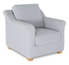 Finesse 37" Contemporary Chenille Fabric Chair - Rain  | Fauteuil contemporain Finesse de 37 po en tissu de chenille - rain