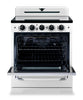 Classic Retro by Unique 30" 3.9 Cu. Ft. Induction Range - Marshmallow White - UNQ-30CR IC W  | Cuisinière à induction Classic Rétro par Unique de 30 po et de 3,9 pi3 - blanc guimauve - UNQ-30CR IC W  | UNQ30ICW