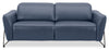 Riviera Top-Grain Genuine Leather Power Reclining Sofa - Blue | Sofa à inclinaison électrique Riviera en cuir véritable de qualité supérieure - bleu