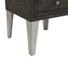 London 19" Industrial End Table – Grey Wood Finish and Silvery Metal Legs    | Table de bout industrielle London de 19 po - fini en bois gris et pattes en métal argenté    | LONDOETB