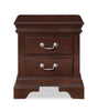 Marco 6pc Bedroom Set with Bed, Dresser, Mirror & Nightstand, Cherry Brown - King Size | Ensemble de chambre à coucher Marco 6 pièces avec lit, commode, miroir et table de nuit, brun cerisier - format très grand lit