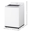 LG 5.8 Cu. Ft. Smart Top-Load Washer with EasyUnload™ and AI Sensing - Alpine White - WT8200CW | Laveuse intelligente LG à chargement par le haut de 5,8 pi3 avec EasyUnload et détection IA - blanc alpin - WT8200CW | WT8200CW