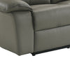 Matteo 64" Genuine Leather Power Reclining Loveseat - Aviarah Grey | Causeuse à inclinaison électrique Matteo de 64 po en cuir véritable - gris Aviarah