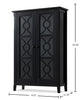 Stella 31.5" Storage Accent Cabinet – Black | Armoire décorative Stella de 31,5 po - noire