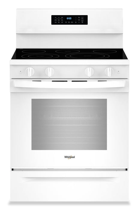 Whirlpool 30\" 5.3 Cu. Ft. Electric Range with No Preheat Air Fry - White - YWFES7030SW