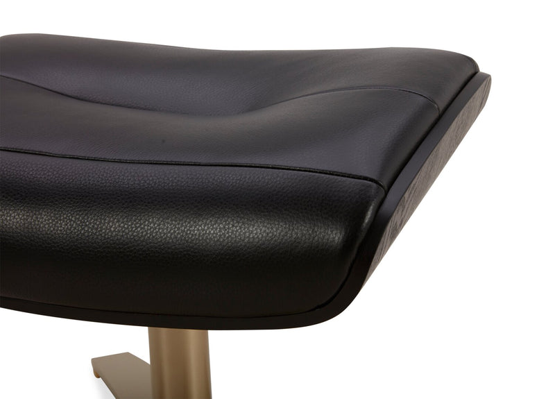 Halo Top-Grain Genuine Leather Swivel Reclining Chair with Footrest 