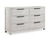 Haven Bedroom 6-Drawer Dresser, 65"W x 39"H - White | Commode de chambre à coucher Haven de 65 po (L) x 39 po (H) à 6 tiroirs - blanche