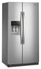 Whirlpool 36" 21 Cu. Ft. Side-by-Side Refrigerator - Fingerprint-Resistant Stainless - WRSC5536RZ | Réfrigérateur Whirlpool de 21 pi³ et de 36 po à compartiments juxtaposés - acier inoxydable résistant aux traces de doigts - WRSC5536RZ