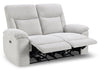 Spencer 65.6" Chenille Fabric Power Reclining Loveseat - Grey | Causeuse à inclinaison électrique Spencer de 65,6 po en tissu de chenille - grise