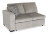 Made in Canada Legend 2-Piece Right-Facing Chenille Fabric Cuddler Sleeper Sectional - Platinum Beige | Sofa-lit sectionnel enveloppant de droite Legend 2 pièces fabriqué au Canada en tissu de chenille - beige platine