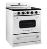 Classic Retro by Unique 30" 3.9 Cu. Ft. Induction Range - Marshmallow White - UNQ-30CR IC W  | Cuisinière à induction Classic Rétro par Unique de 30 po et de 3,9 pi3 - blanc guimauve - UNQ-30CR IC W  | UNQ30ICW