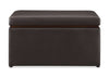 Edmonton 32" Faux Leather Storage Ottoman - Espresso | Pouf de rangement Edmonton de 32 po en similicuir - espresso