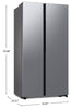 Samsung 36" 20.5 Cu. Ft. Counter-Depth Side by Side Refrigerator with SpaceMax Technology - RS20DG4000M9AA | Réfrigérateur Samsung de 20,5 pi3 et 36 po de profondeur comptoir à compartiments juxtaposés avec technologie SpaceMax - RS20DG4000M9AA