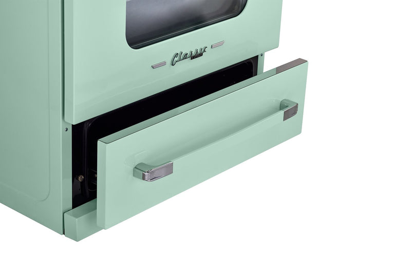 Classic Retro by Unique 30\" 3.9 Cu. Ft. Induction Range - Summer Mint Green - UNQ-30CR IC LG