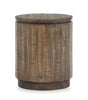 Elm 20” Round Rustic Pine End Table - Brown | Table de bout ronde rustique Elm de 20 po en pin - brune