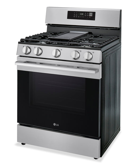 LG 6.3 Cu. Ft. Smart Gas Range with Air Fry - LRGN6323Y