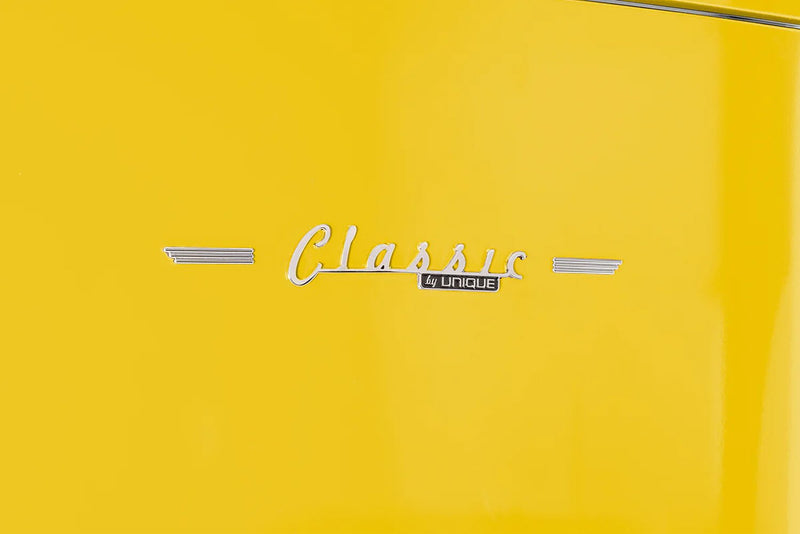 Unique Classic Retro 28\" 17 Cu Ft. Bottom Mount Refrigerator - Yellow - UNQ-310L Y TM