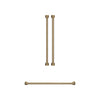 Thor Kitchen Handle and Knob Set for 36” Refrigerator in Brushed Bronze - CKA-RF3621-BRZ | Ensemble de poignées et de boutons Thor Kitchen bronze brossé pour réfrigérateur de 36 po - CKA-RF3621-BRZ | RF36KBRZ