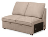 Scott Living Haven 3-Piece Right-Facing Chenille Fabric Cuddler Sleeper Sectional - Taupe | Sofa-lit sectionnel enveloppant de droite Haven de Scott Living 3 pièces en tissu de chenille - taupe