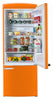 Unique Classic Retro 28" 17 Cu Ft. Bottom Mount Refrigerator - Orange - UNQ-455L O AC | Réfrigérateur Classic Rétro d’Unique de 28 po et de 17 pi3 à congélateur inférieur - orange - UNQ-455L O AC