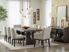 Metro Dining Chair with Polyester Fabric - Beige & Brown | Chaise de salle à manger Metro en tissu de polyester - beige et brun