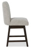 Metro Counter Height Chair with Polyester Fabric, 24"H - Beige & Brown | Chaise Metro de hauteur comptoir de 24 po (H) en tissu de polyester - beige et brune