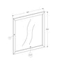Ethan Bedroom Dresser Mirror - Rustic Brown | Miroir de commode de chambre à coucher Ethan - brun rustique